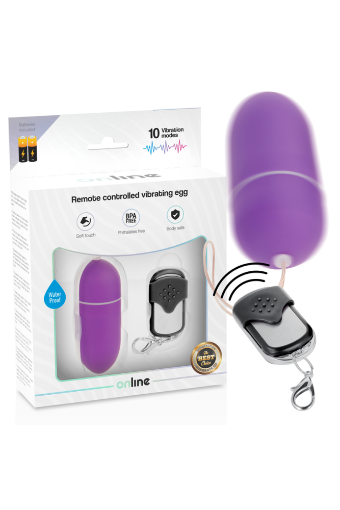 ONLINE - TELECOMANDO UOVO VIBRANTE L LILLA