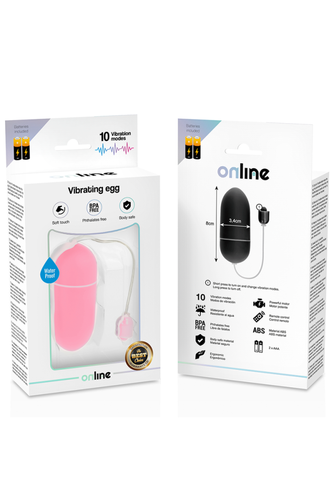 ONLINE - UOVO VIBRANTE IMPERMEABILE ROSA