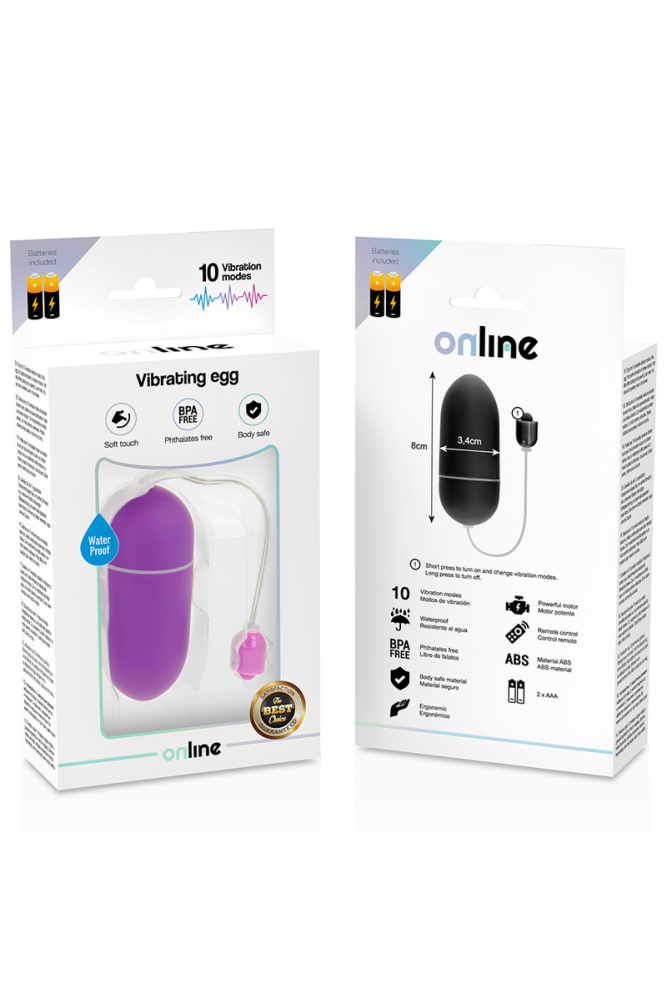 ONLINE - UOVO VIBRANTE IMPERMEABILE LILLA