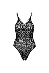 LEG AVENUE - ORSACCHIOTTO IN PIZZO A SCORRIMENTO SENZA CUCITURE NERO