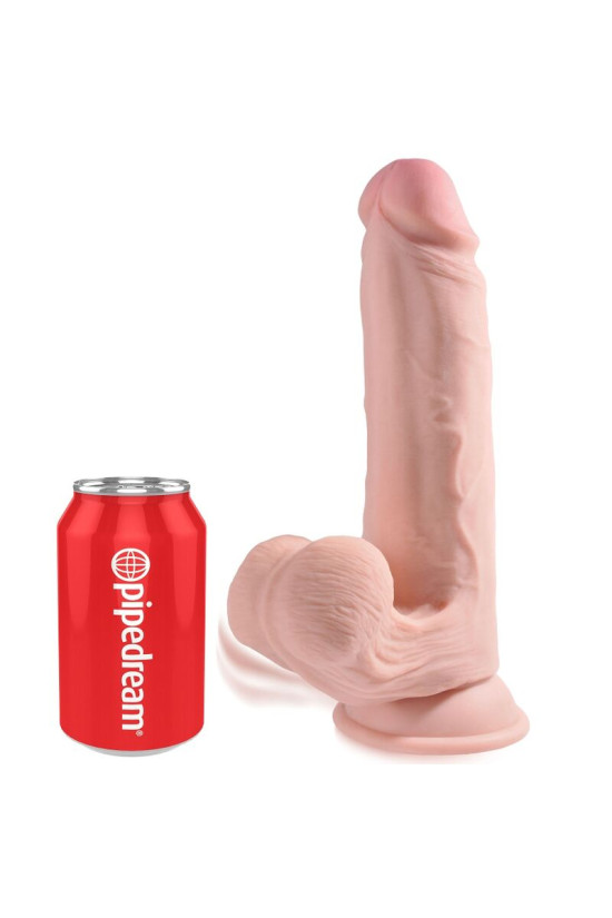 KING COCK - PLUS 3D DILDO SFERE OSCILLANTI 20.3 CM