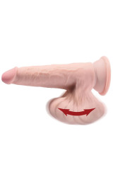 KING COCK - PLUS 3D DILDO SFERE OSCILLANTI 20.3 CM