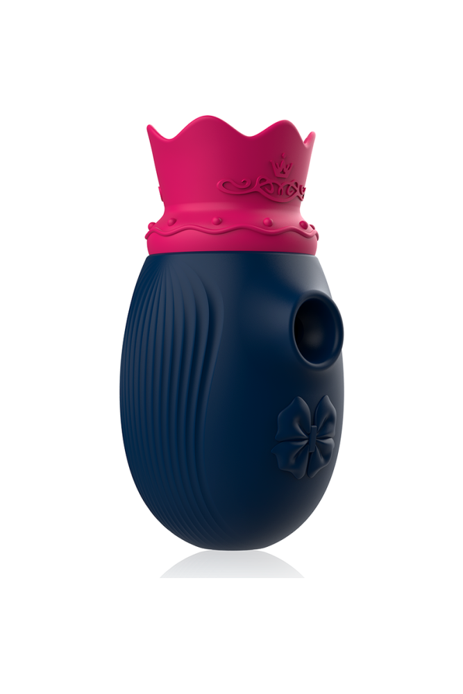 INTENSE - STIMOLATORE CLITORIDEO 10 MODALITÀ DI ASPIRAZIONE E LECCATURA - BLU