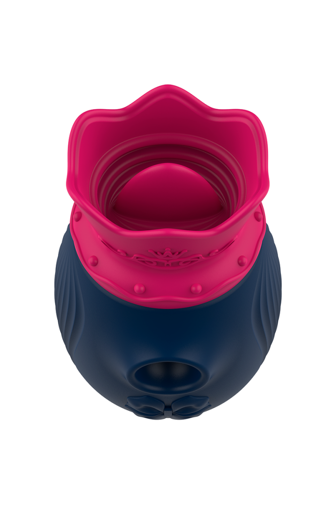 INTENSE - STIMOLATORE CLITORIDEO 10 MODALITÀ DI ASPIRAZIONE E LECCATURA - BLU