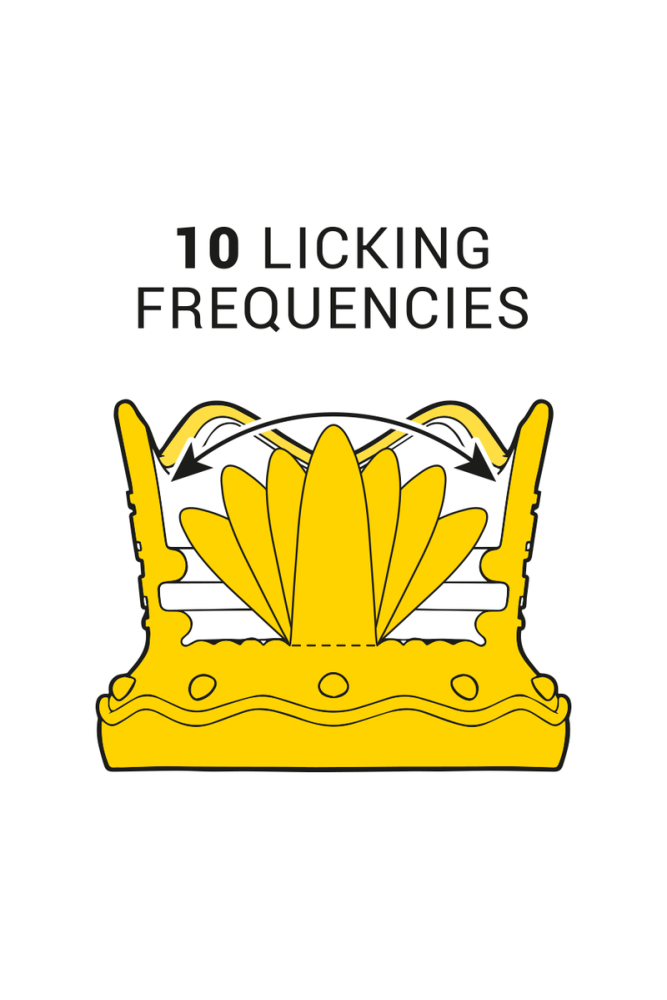 INTENSE - STIMOLATORE CLITORIDEO 10 MODALITÀ DI ASPIRAZIONE E LECCATURA - BLU