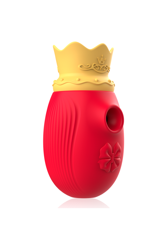 INTENSE - STIMOLATORE CLITORIDEO 10 MODALITÀ DI ASPIRAZIONE E LECCATURA - ROSSO