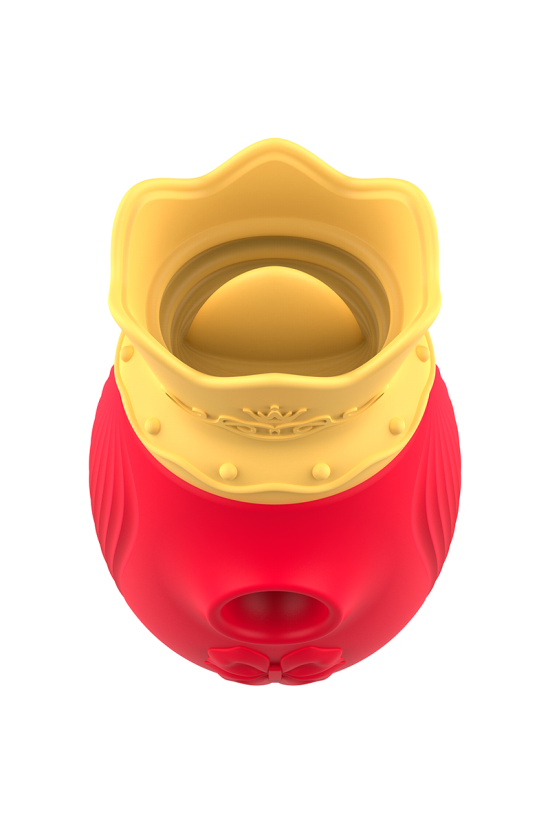 INTENSE - STIMOLATORE CLITORIDEO 10 MODALITÀ DI ASPIRAZIONE E LECCATURA - ROSSO