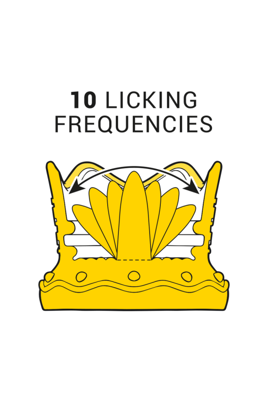 INTENSE - STIMOLATORE CLITORIDEO 10 MODALITÀ DI ASPIRAZIONE E LECCATURA - ROSSO