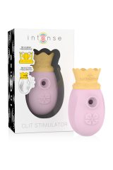 INTENSE - STIMOLATORE CLITORIDEO 10 MODALITÀ DI ASPIRAZIONE E LECCATURA - ROSA