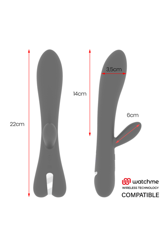 BRILLY GLAM - ERIK VIBRATORE + TELECOMANDO WATCHME