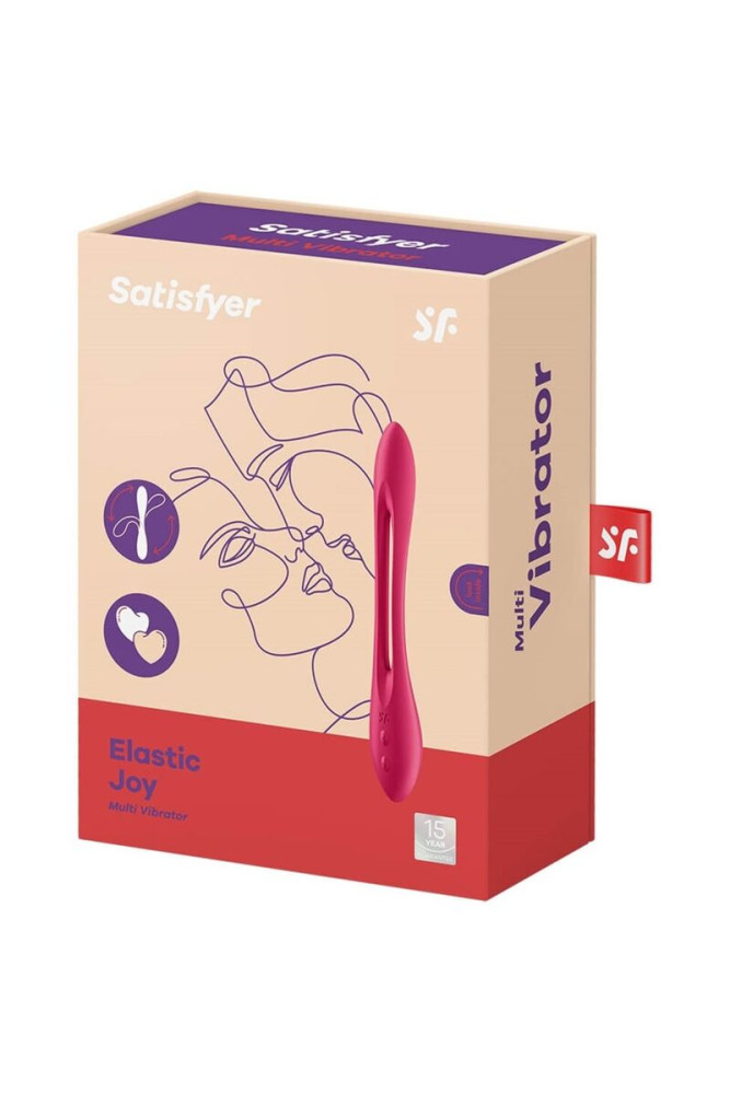 SATISFYER - MULTI VIBRATORE ELASTIC JOY ROSSO