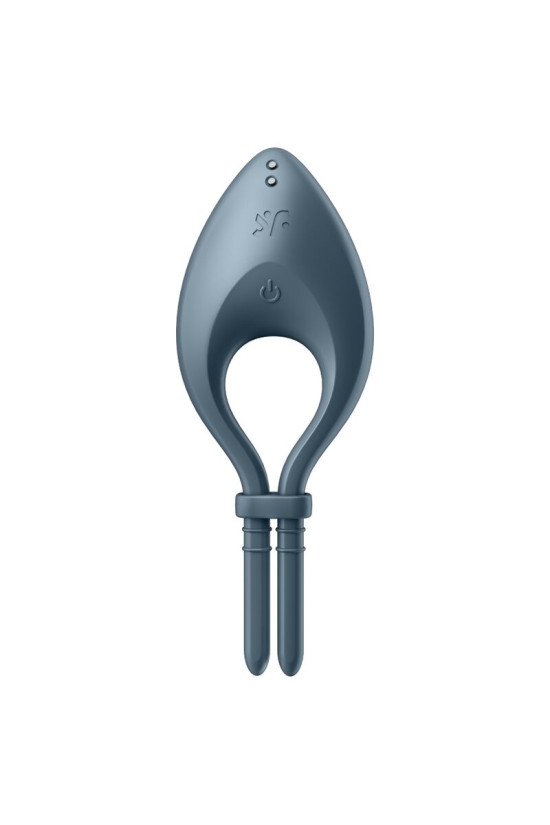 SATISFYER - APP VIBRATORE BULLSEYE RING GRIGIO