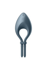 SATISFYER - APP VIBRATORE BULLSEYE RING GRIGIO