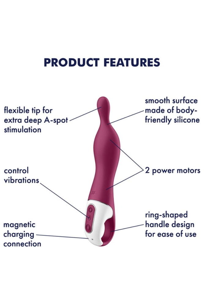 SATISFYER - VIBRATORE AMAZING 1 ASPOT BERRY