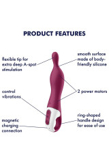 SATISFYER - VIBRATORE AMAZING 1 ASPOT BERRY