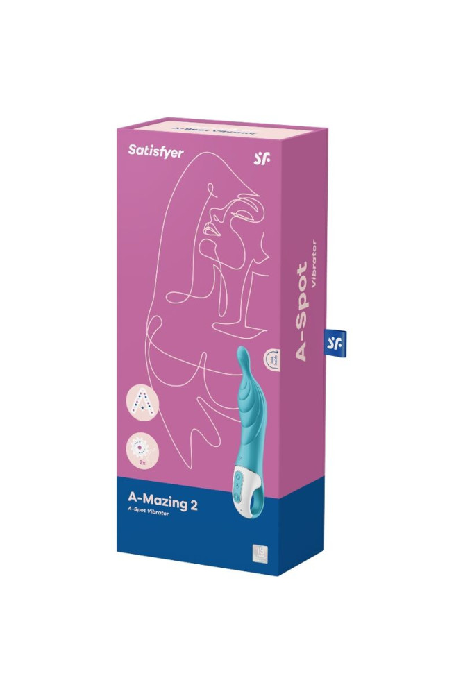 SATISFYER - VIBRATORE AMAZING 2 ASPOT TURCHESE