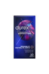 DUREX - CONNESSIONE PERFETTA SILICONE EXTRA LUBRIFICAZIONE 10 UNITÀ