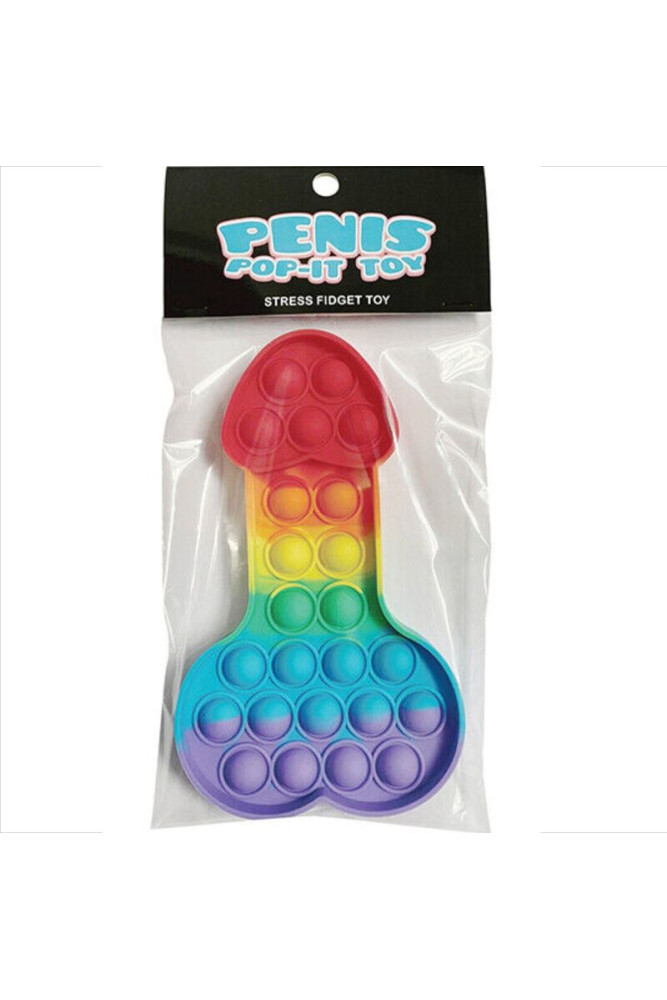 KHEPER GAMES - GIOCATTOLO ANTISTRESS PENE POP-IT MULTICOLORE