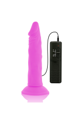 DIVERSIA - DILDO VIBRANTE FLESSIBILE VIOLA 23 CM -O- 4.3 CM