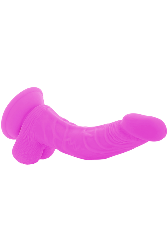DIVERSIA - DILDO VIBRANTE FLESSIBILE VIOLA 21.5 CM -O- 4.5 CM