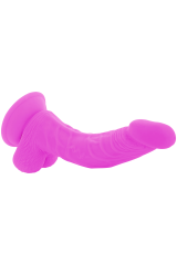 DIVERSIA - DILDO VIBRANTE FLESSIBILE VIOLA 21.5 CM -O- 4.5 CM