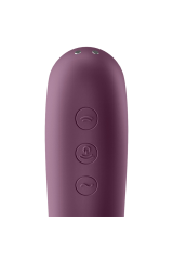 SATISFYER - VIBRATORE DUAL KISS AIR PULSE ROSSO VINO