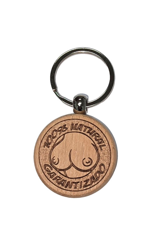 DIABLO PICANTE - PORTACHIAVI IN LEGNO A FORMA DI SENO