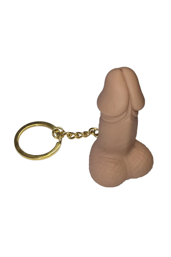 DIABLO PICANTE - PORTACHIAVI FISCHIO A FORMA DI PENE COLOR CARNE