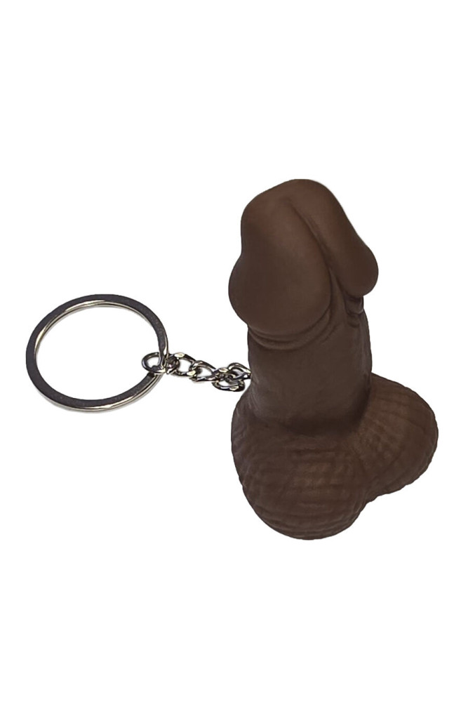DIABLO PICANTE - PORTACHIAVI FISCHIO A FORMA DI PENE COLOR MULATTO