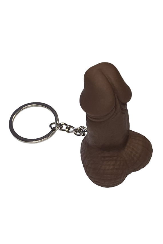 DIABLO PICANTE - PORTACHIAVI FISCHIO A FORMA DI PENE COLOR MULATTO