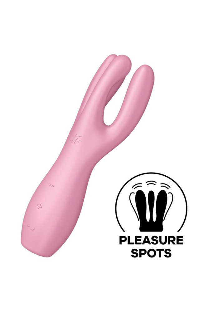 SATISFYER - VIBRATORE THREESOME 3 ROSA
