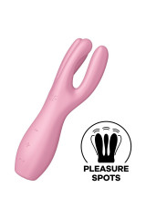 SATISFYER - VIBRATORE THREESOME 3 ROSA