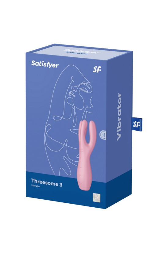 SATISFYER - VIBRATORE THREESOME 3 ROSA