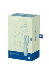 SATISFYER - VIBRATORE THREESOME 3 MENTA