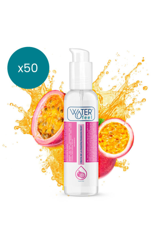 WATERFEEL - LUBRIFICANTE A BASE ACQUA AL FRUTTO DELLA PASSIONE 175 ML CONFEZIONE 50 UNITÀ
