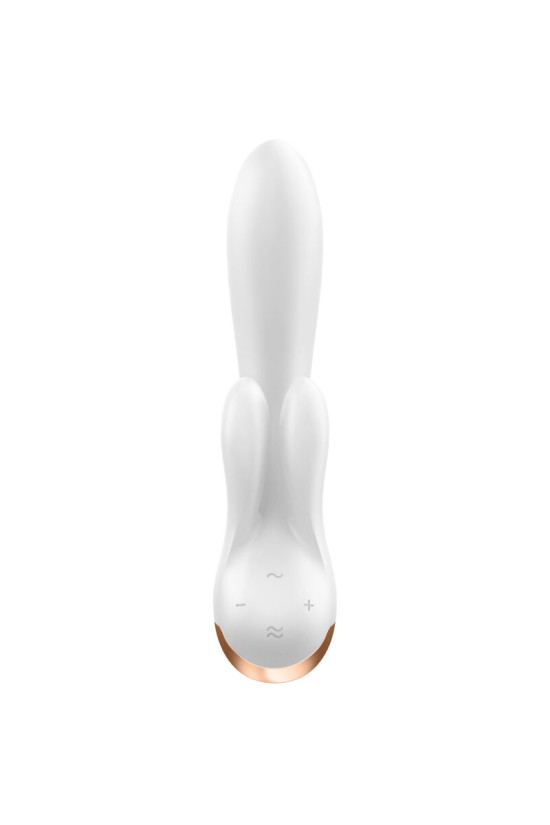 SATISFYER - APP VIBRATORE DOPPIO FLEX BIANCO