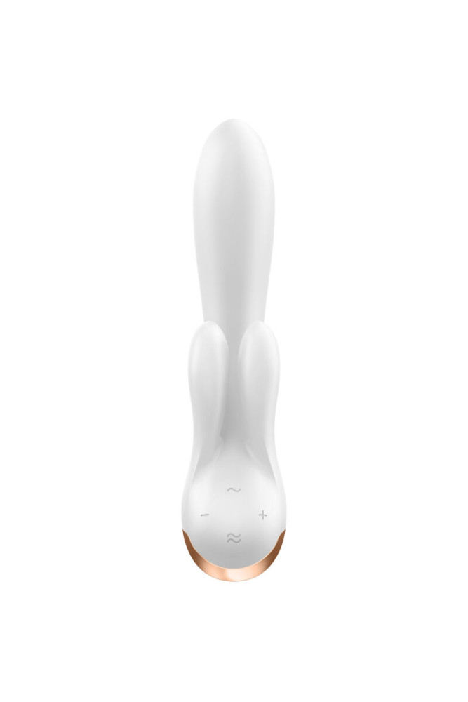 SATISFYER - APP VIBRATORE DOPPIO FLEX BIANCO