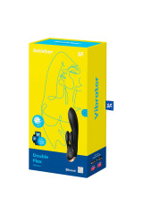 SATISFYER - APP VIBRATORE DOPPIO FLEX NERO