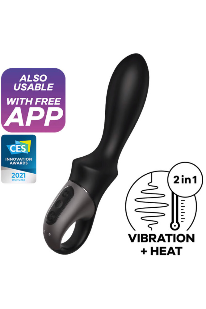 SATISFYER - APP VIBRATORE ANALE HEAT CLIMAX NERO