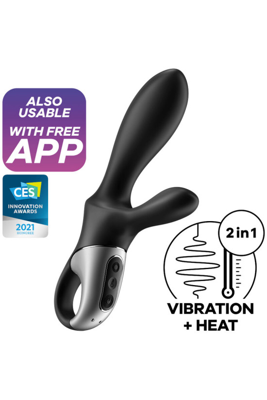 SATISFYER - HEAT CLIMAX+ APP VIBRATORE ANALE NERO