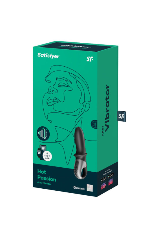 SATISFYER - APP VIBRATORE ANALE HOT PASSION NERO
