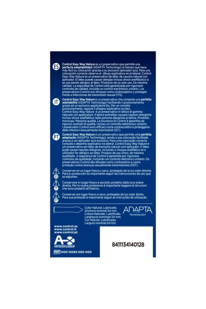 CONTROL - NATURA EASY WAY 10 UNITÀ