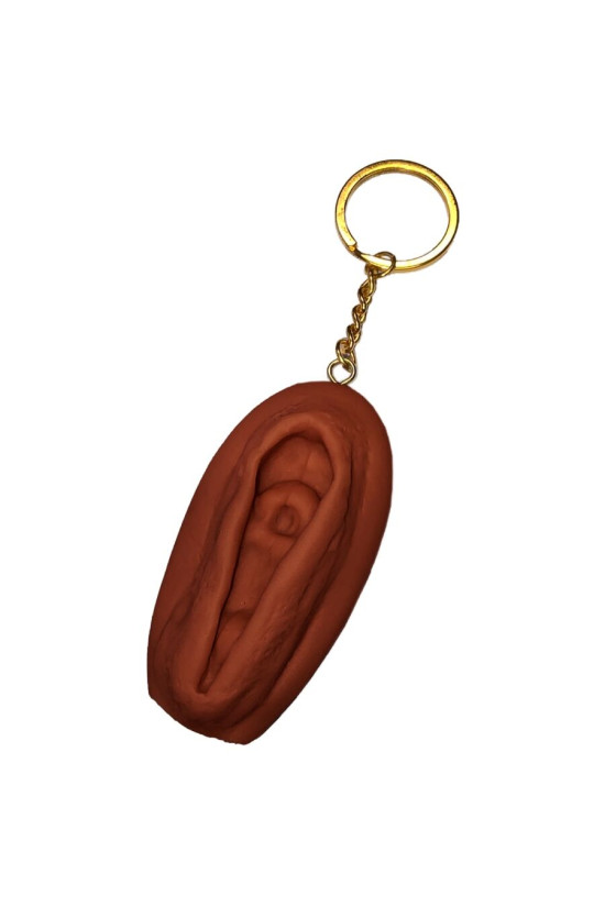 DIABLO PICANTE - PORTACHIAVI VAGINA TONO SCURO