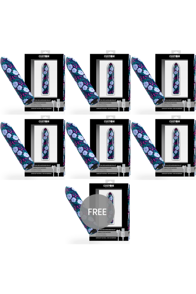 CUSTOM BULLETS - BULLET MAGNETICO A MOLLA 10 INTENSITÀ 6 + 1 GRATIS