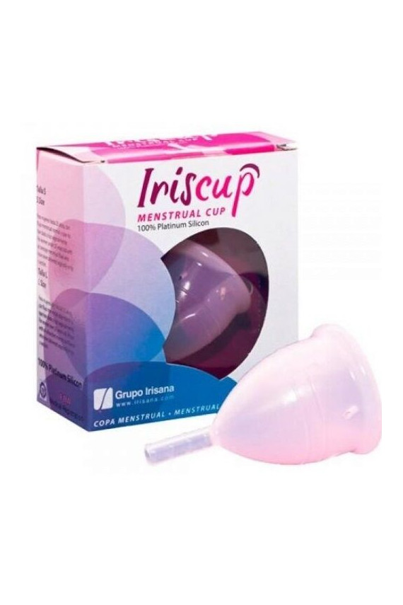 IRISCUP - COPPA MESE GRANDE ROSA + SACCHETTO STERILIZZATORE GRATUITO