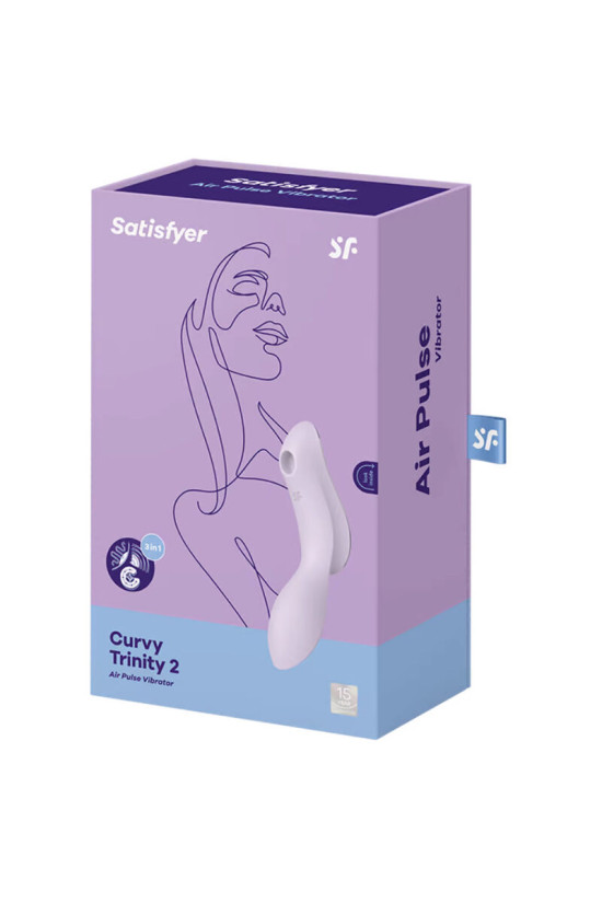 SATISFYER - VIBRATORE CURVY TRINITY 2 AIR PULSE VIOLA