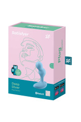 SATISFYER - APP PLUG VIBRANTE DEEP DIVER BLU