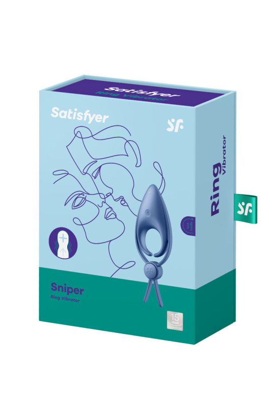 SATISFYER - VIBRATORE AD ANELLO SNIPER BLU