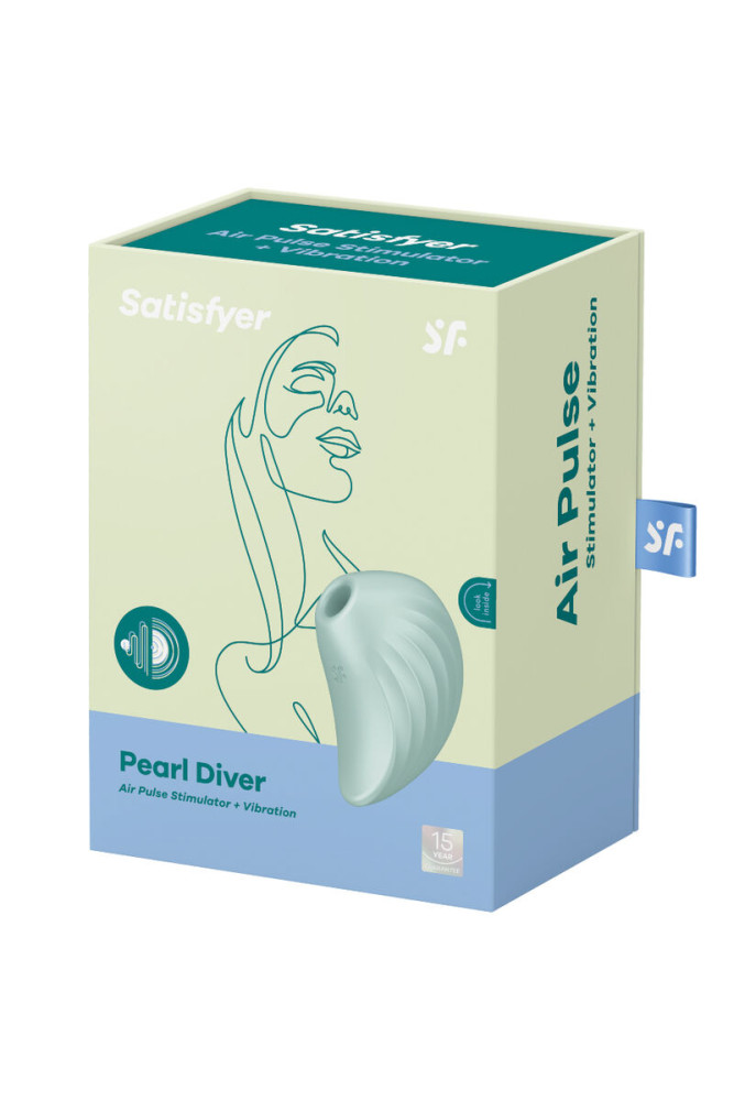 SATISFYER - PEARL DIVER STIMULATOR UND VIBRATOR GRÜN