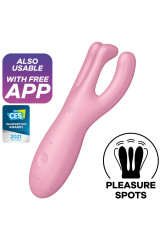 SATISFYER - APP THREESOME 4 VIBRATORE ROSA